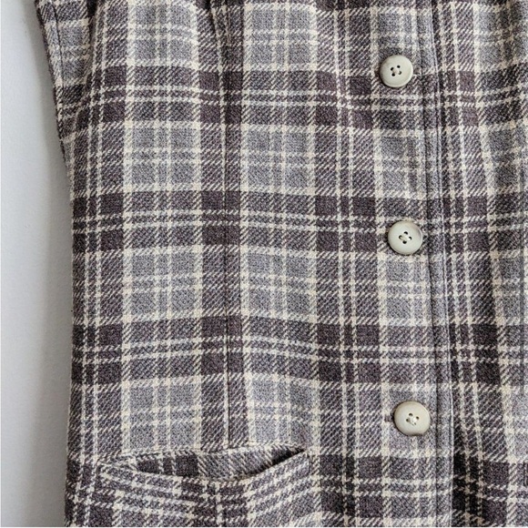 Vintage Gap Plaid Button Up Dress - Picture 3 of 7